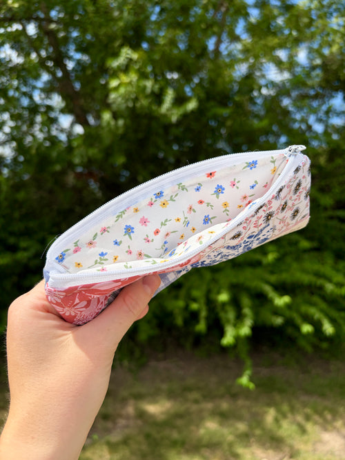 Colorful Picnic Pencil & Glasses Case