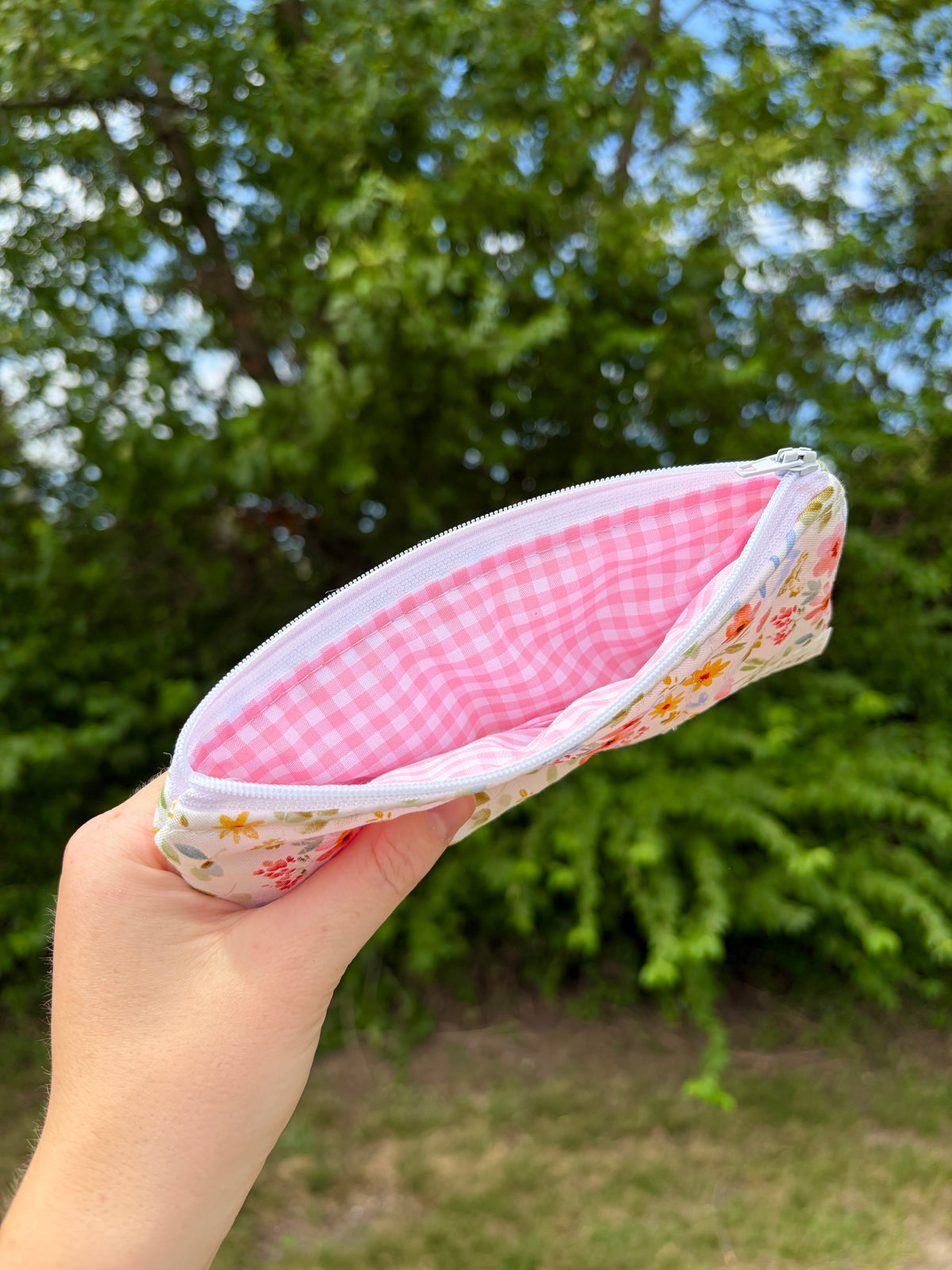 Bright Floral Pencil & Glasses Case