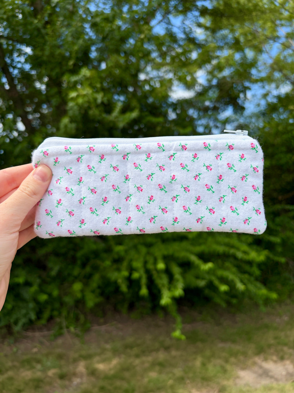 Mini Rose Pencil & Glasses Case
