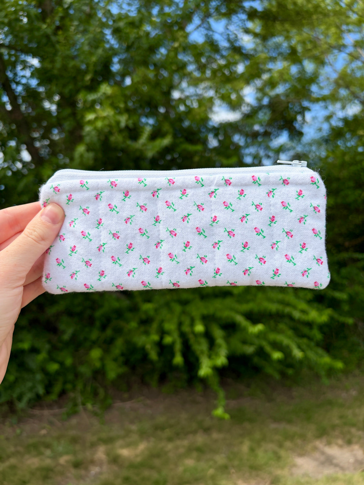 Mini Rose Pencil & Glasses Case