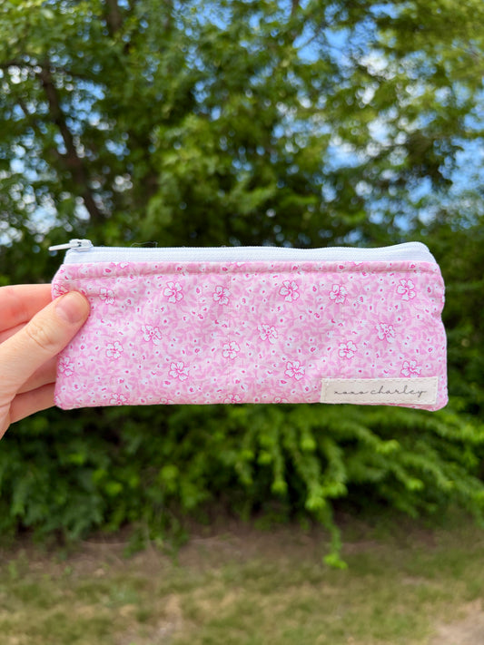 Pink Hawaiian Pencil & Glasses Case