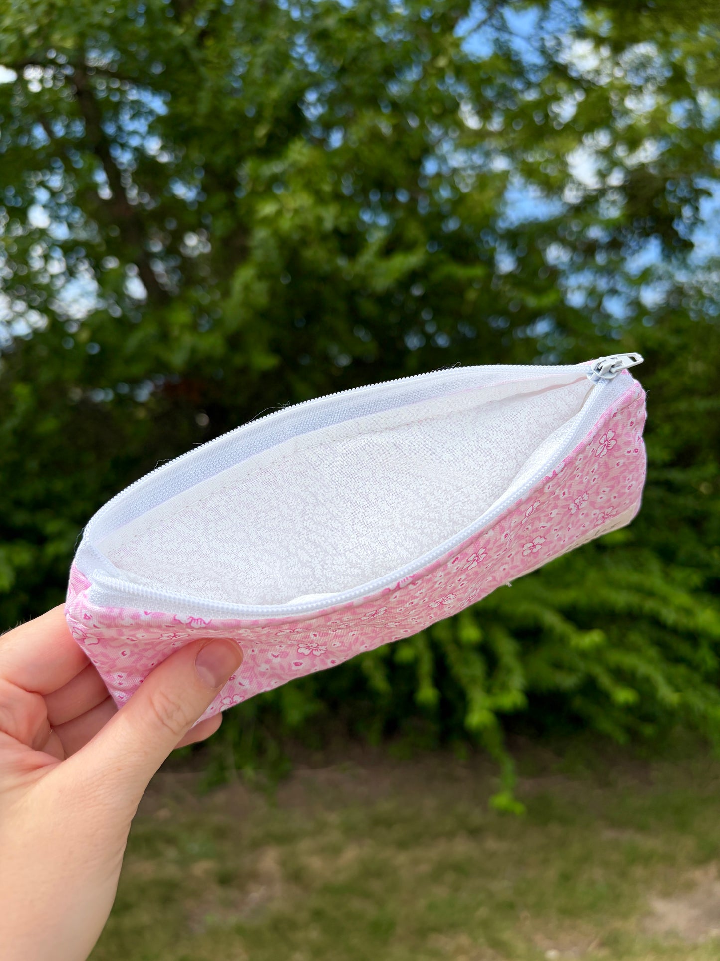 Pink Hawaiian Pencil & Glasses Case
