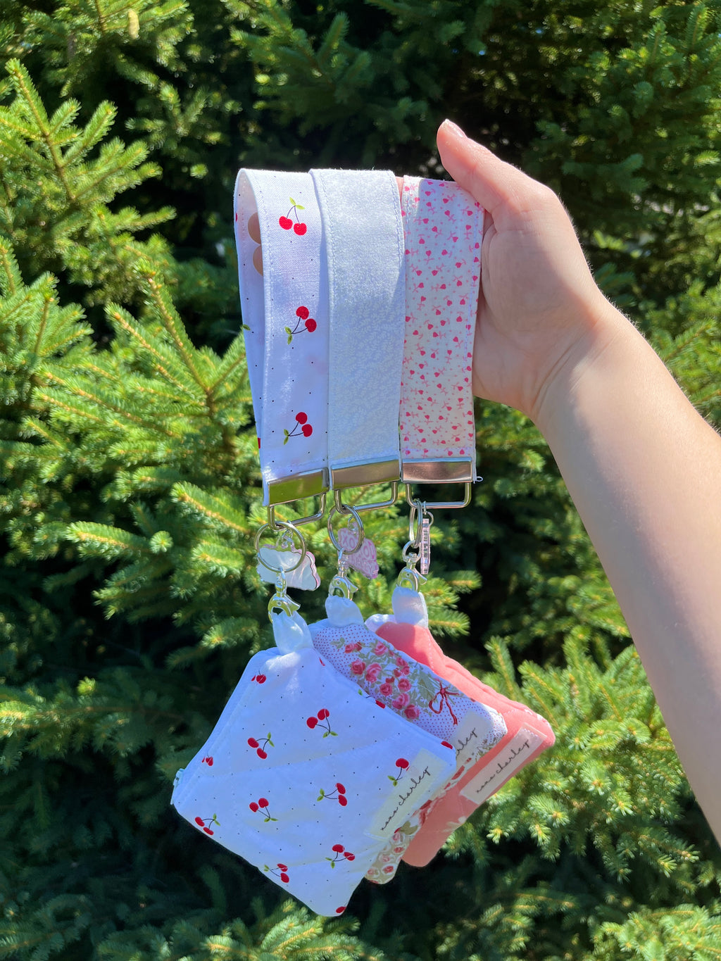 Rosette Keychain Wristlet