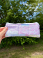 Pink Patchwork Pencil & Glasses Case