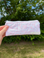 Vintage Pink Pencil & Glasses Case