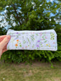 Purple Wildflower Pencil & Glasses Case