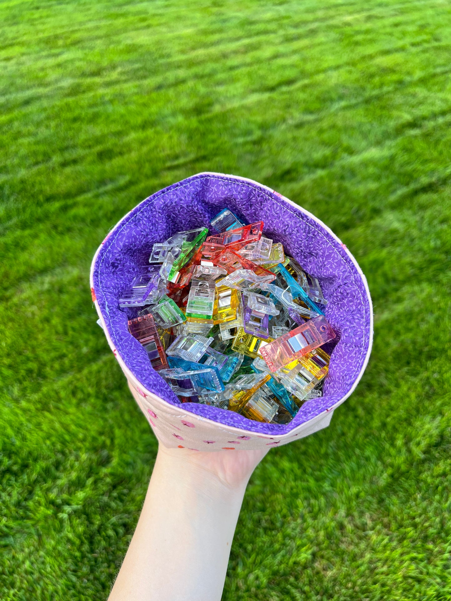 The Strawberry with Purple Fabric Bowl Organizer *limited-edition*