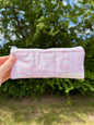 Vintage Pink Pencil & Glasses Case - Pink Gingham