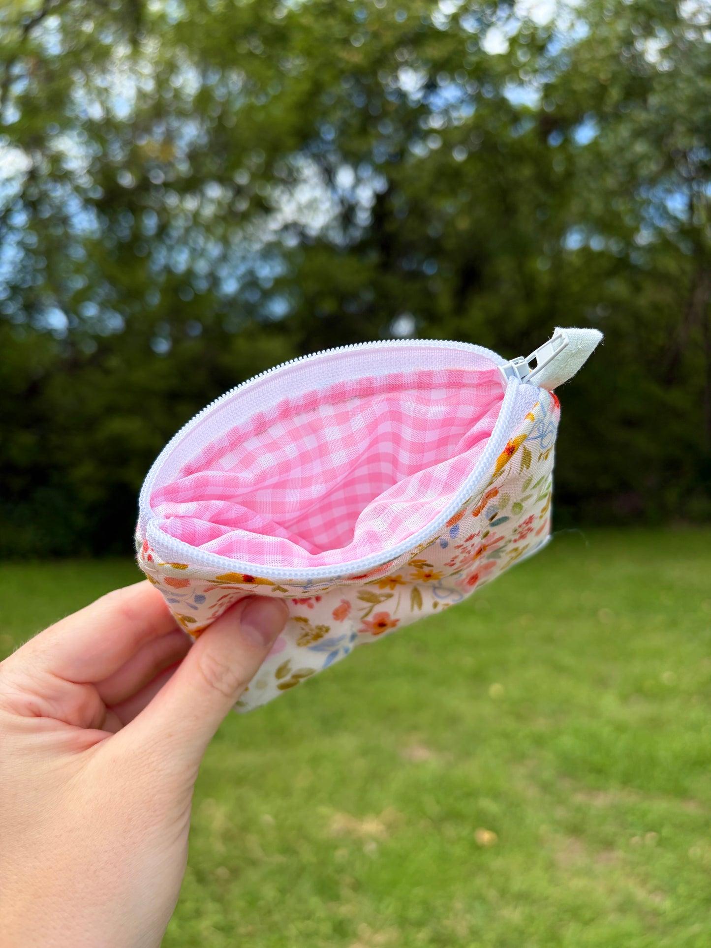 Bright Floral Keychain Wallet