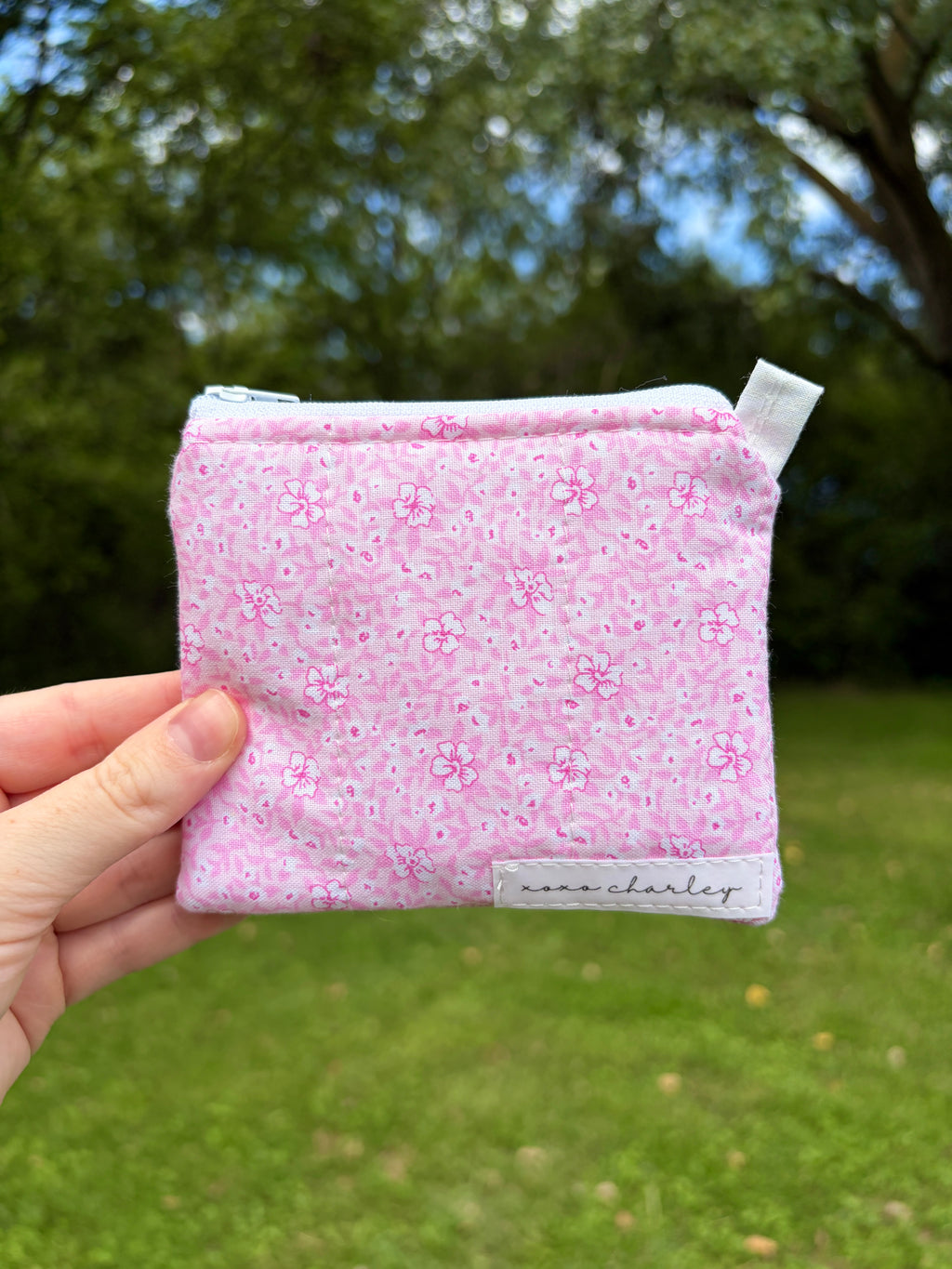 Pink Hawaiian Keychain Wallet