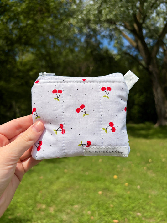 Cherry Red Keychain Wallet