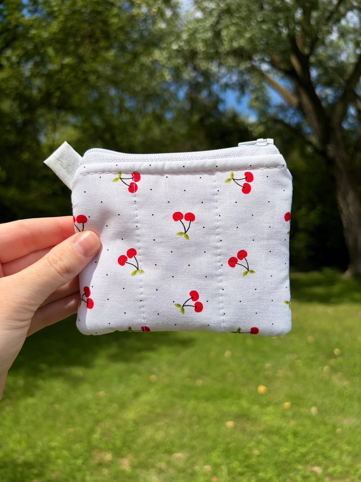 Cherry Red Keychain Wallet