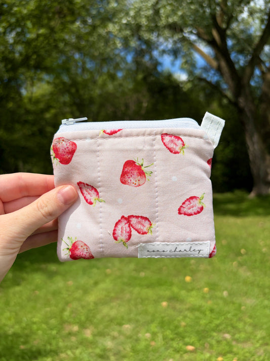 Strawberry Keychain Wallet
