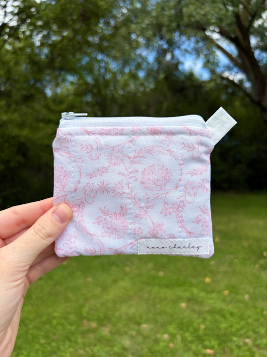 Vintage Pink Keychain Wallet