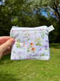 Purple Wildflower Keychain Wallet