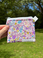 Ditsy Picnic Purple Keychain Wallet