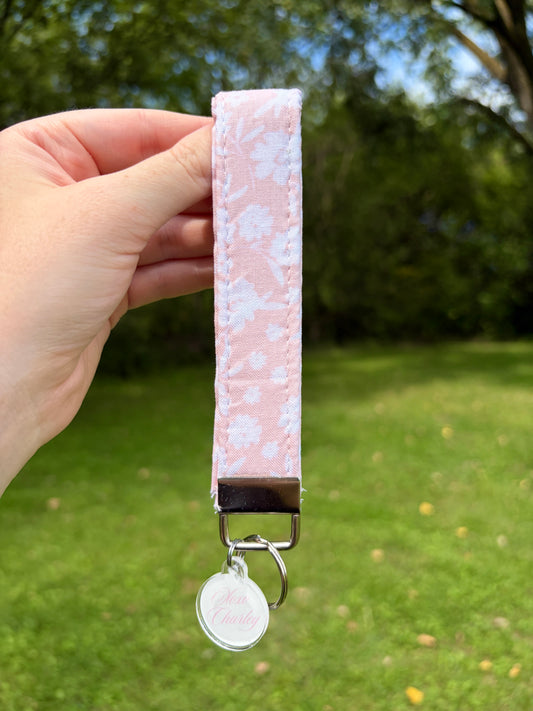 Floral Ballerina Premium Keychain Wristlet