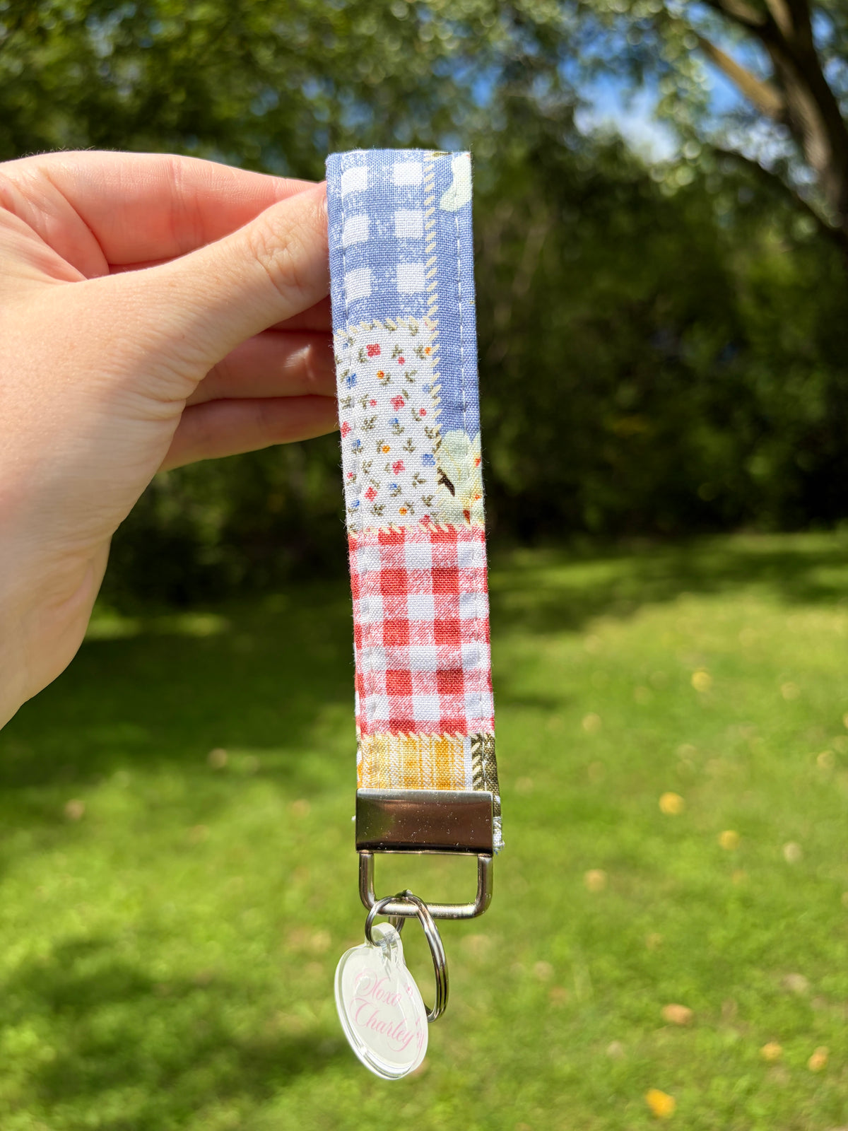Colorful Picnic Premium Keychain Wristlet