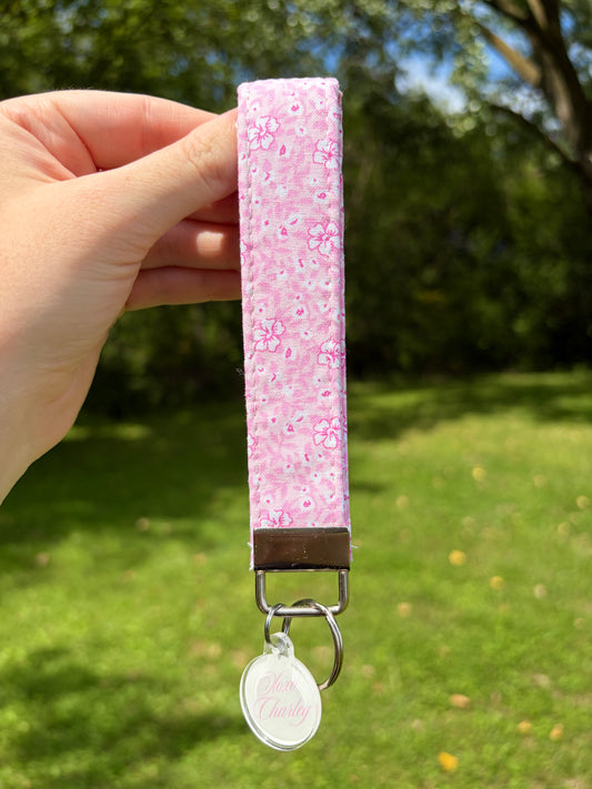 Pink Hawaiian Premium Keychain Wristlet