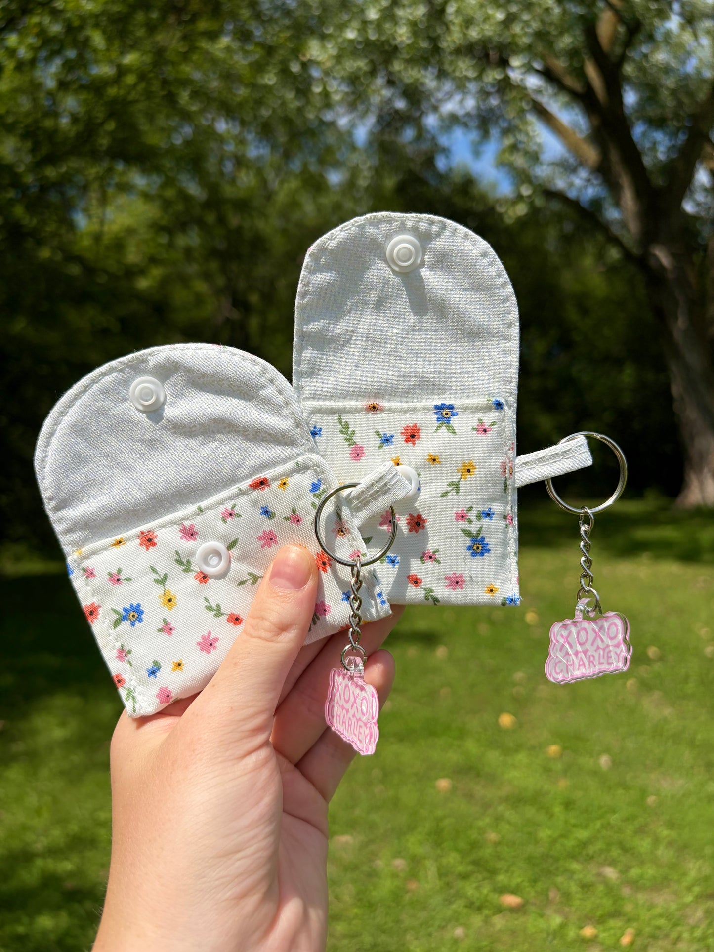 Mini Colorful Flowers Earbuds Case