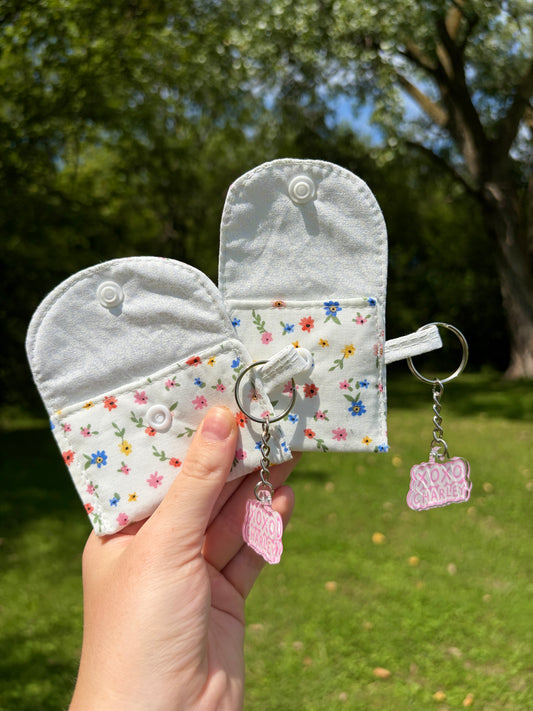 Mini Colorful Flowers Earbuds Case