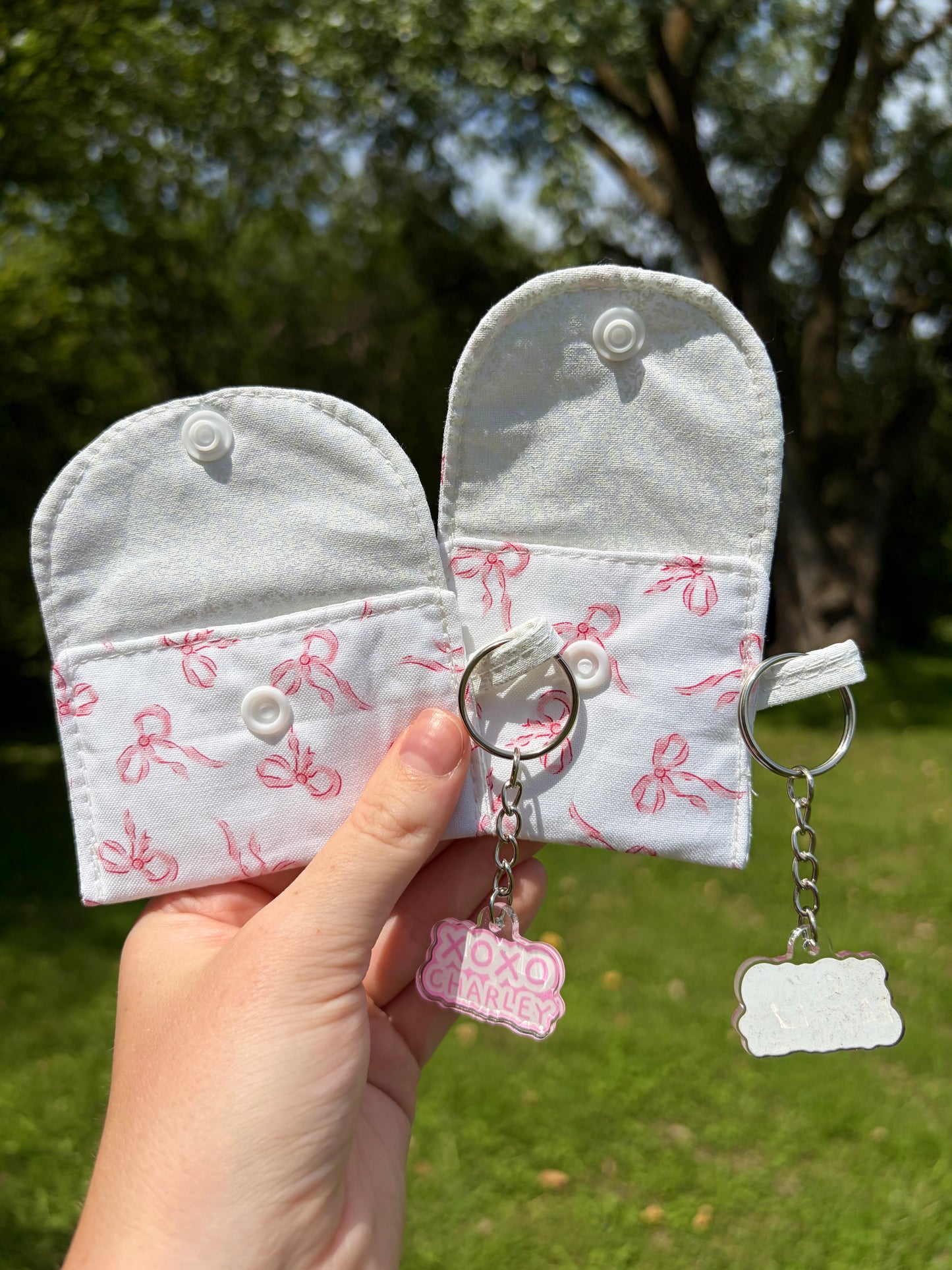 Mini Pink Bows Earbuds Case