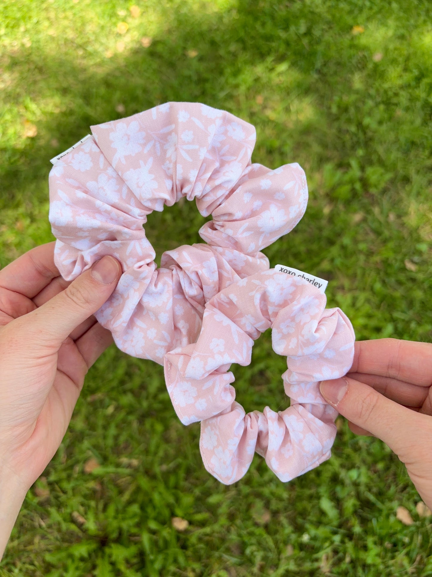 Floral Ballerina Cotton Scrunchie