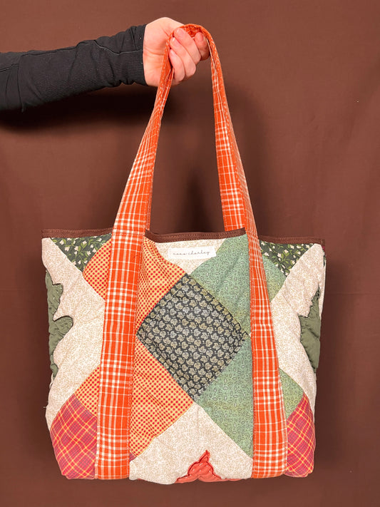 The Autumn Quilted Large Tote Bag #4 *limited-edition*