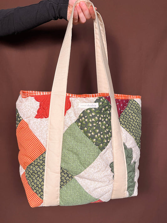 The Autumn Quilted Large Tote Bag #5 *limited-edition*