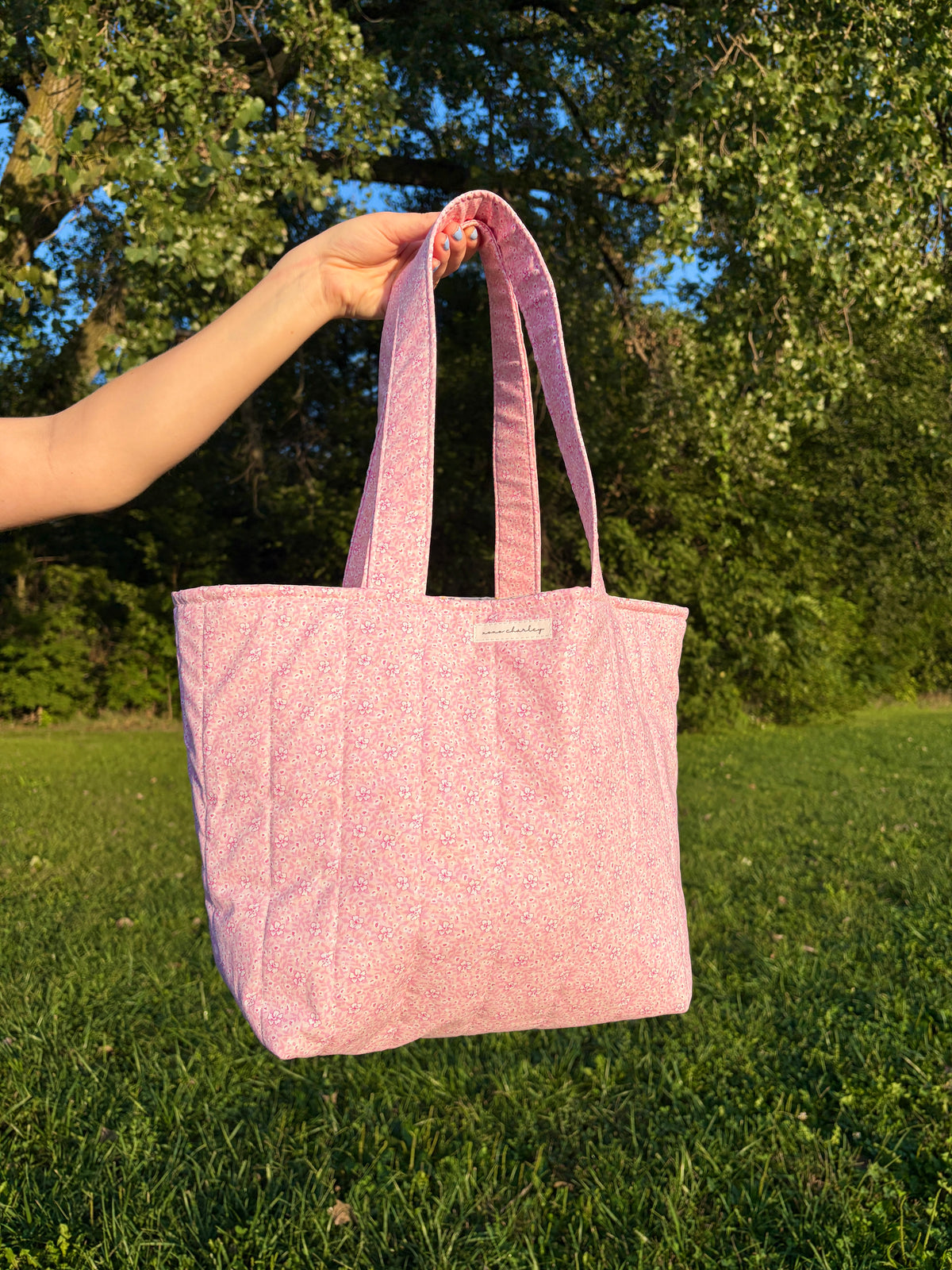 Pink Hawaiian Large Tote Bag