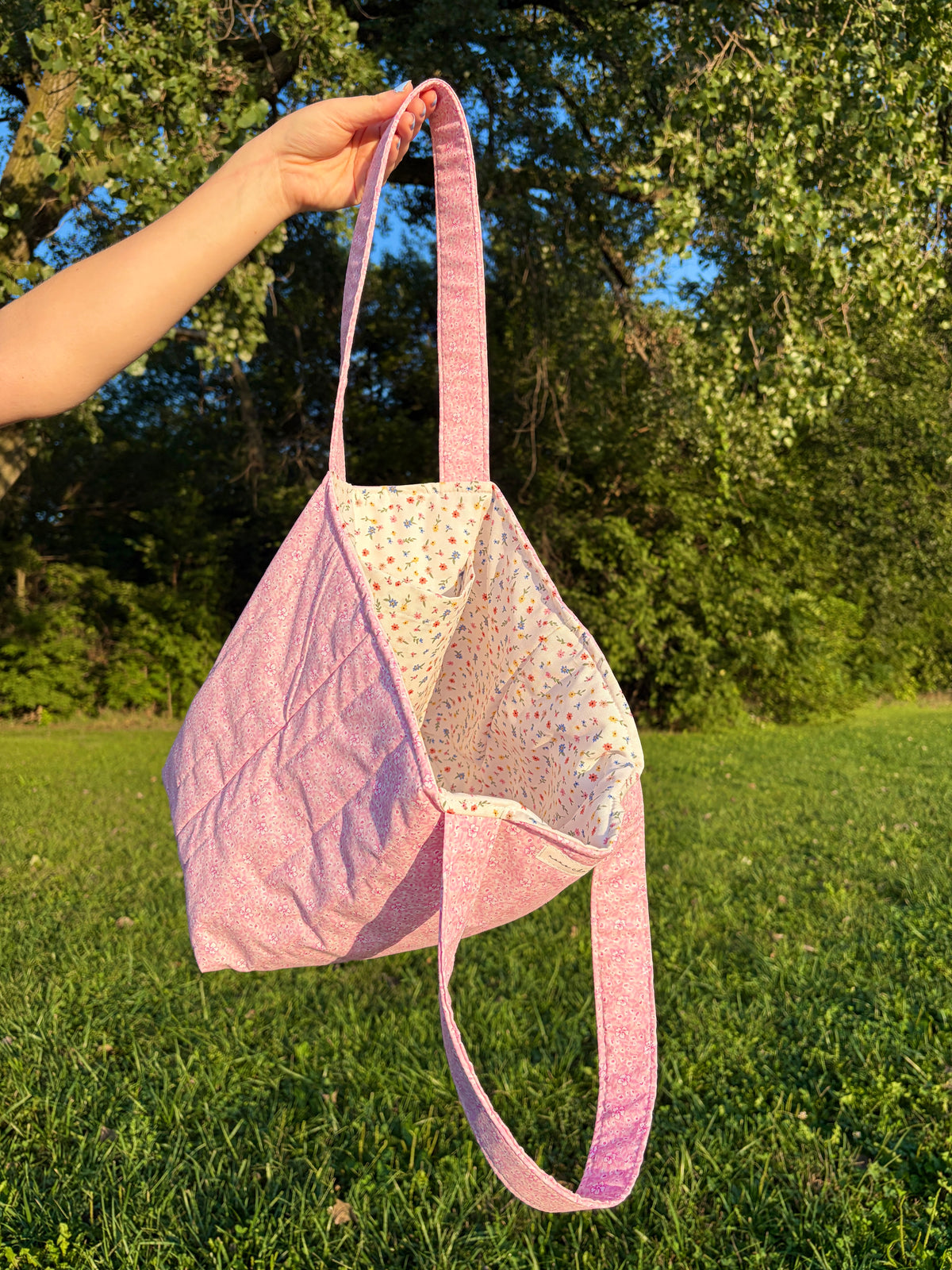 Pink Hawaiian Large Tote Bag