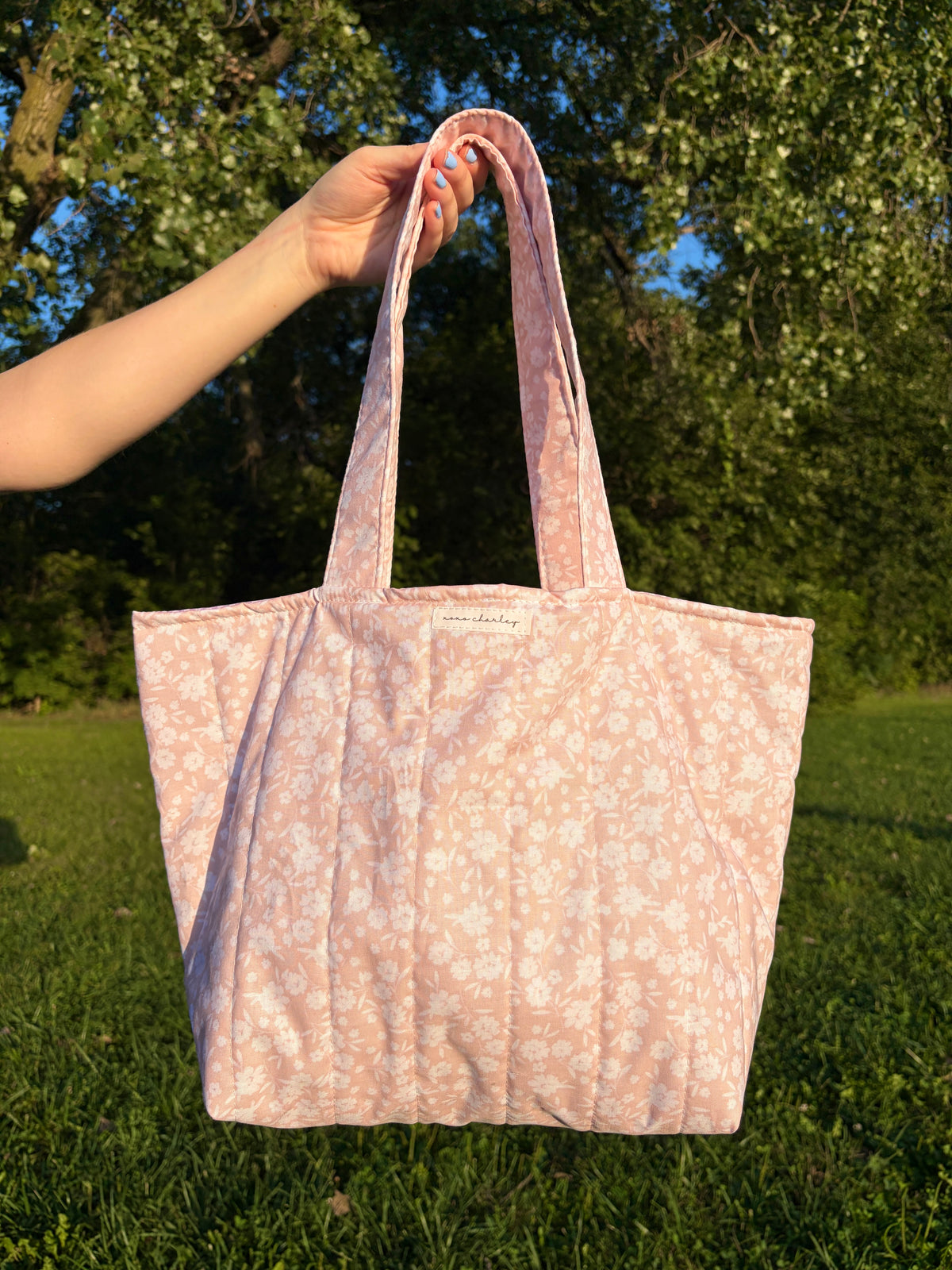 Floral Ballerina Large Tote Bag