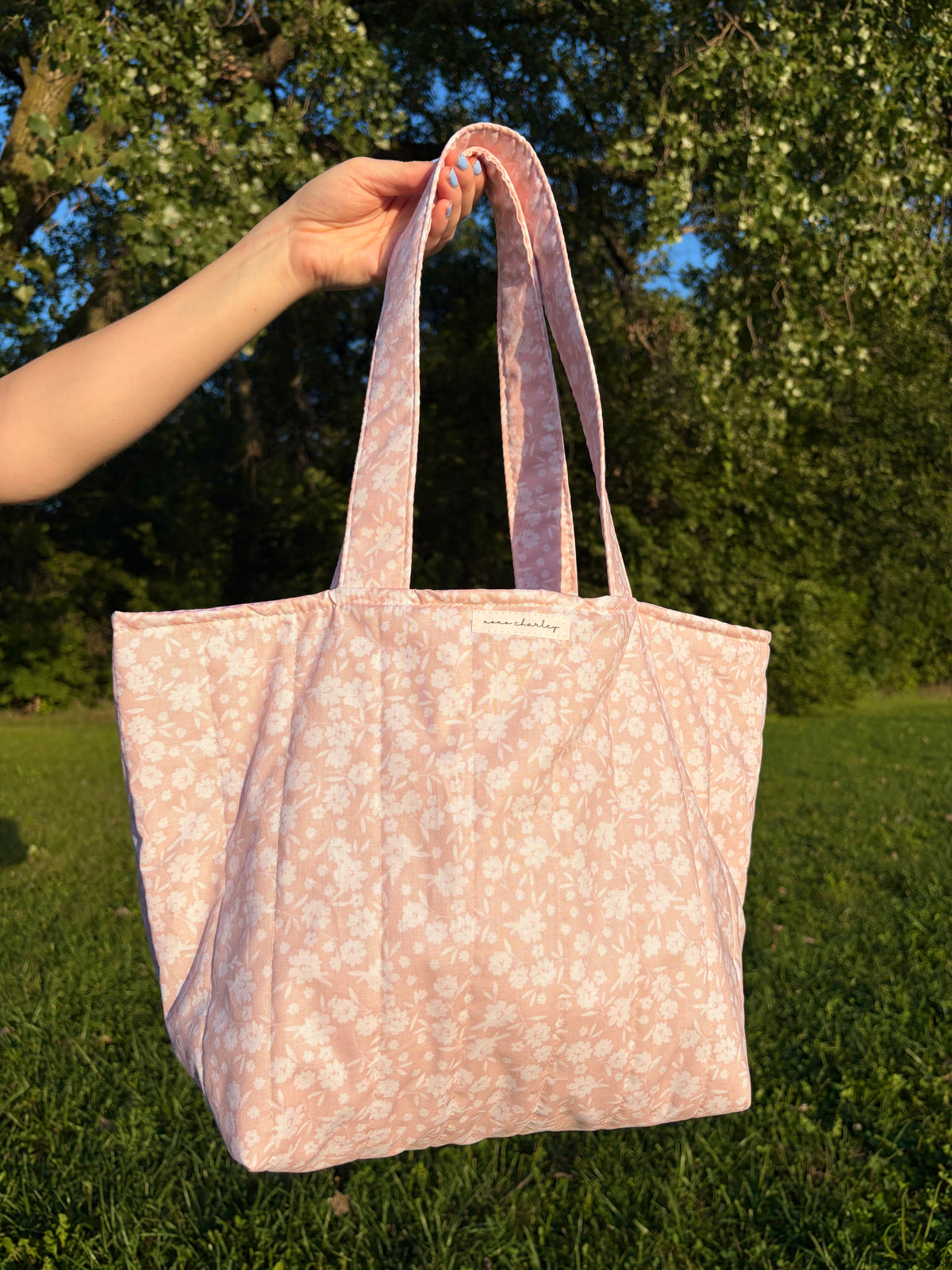 Floral Ballerina Large Tote Bag