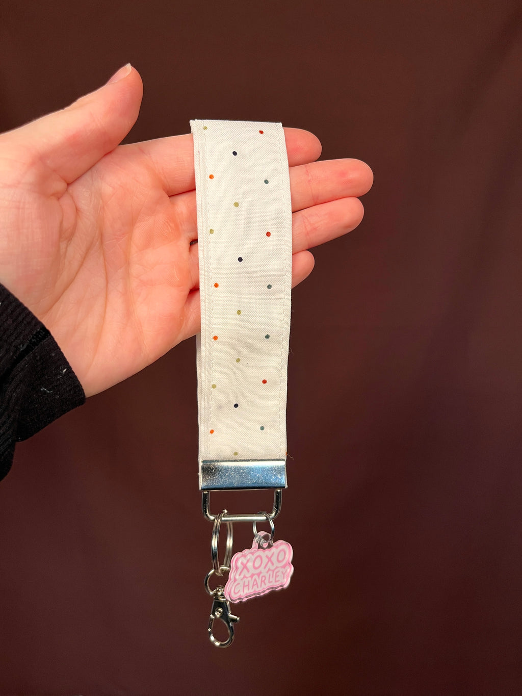 The Fall Polka Dot Keychain Wristlet *limited-edition*