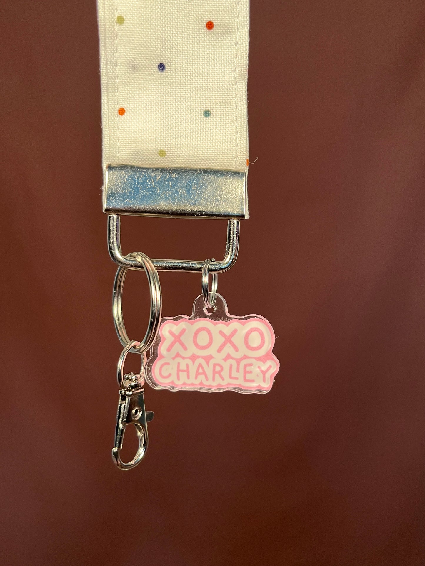 The Fall Polka Dot Keychain Wristlet *limited-edition*