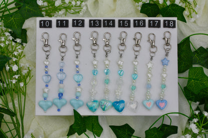 Heart Beaded Keychains #2