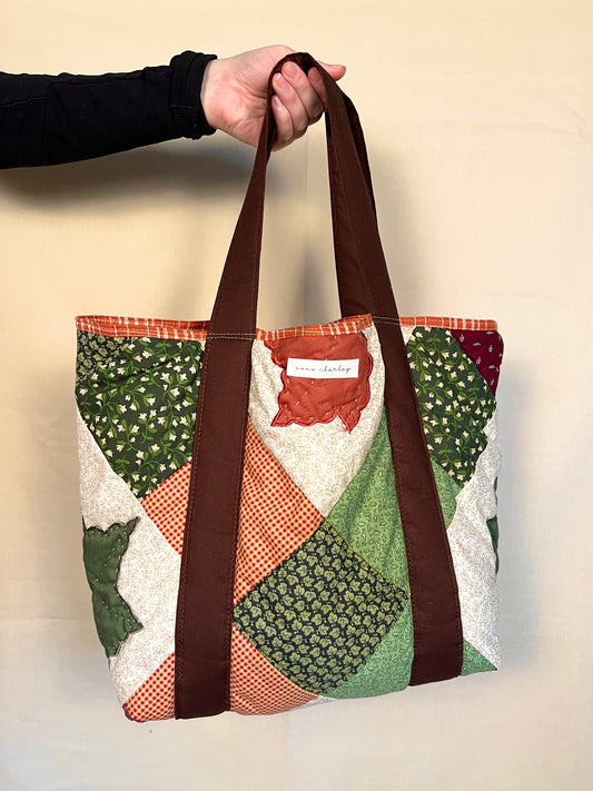 The Autumn Quilted Large Tote Bag #6 *limited-edition*