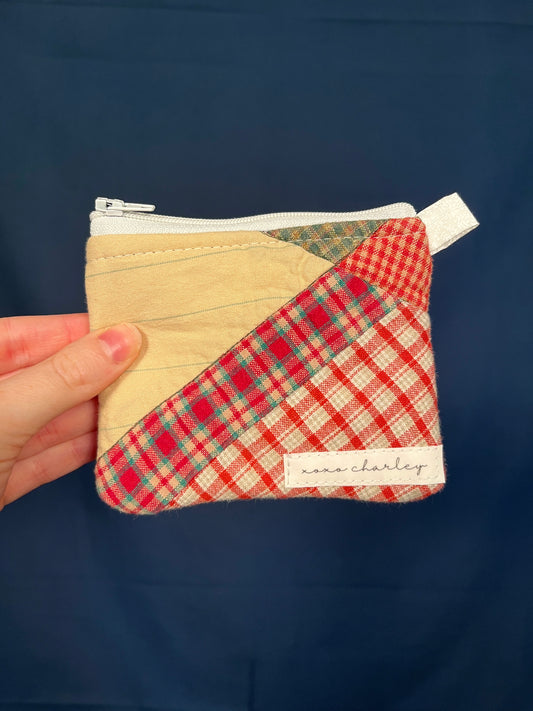 The Midnight Flannel Keychain Wallet #1 *limited-edition*