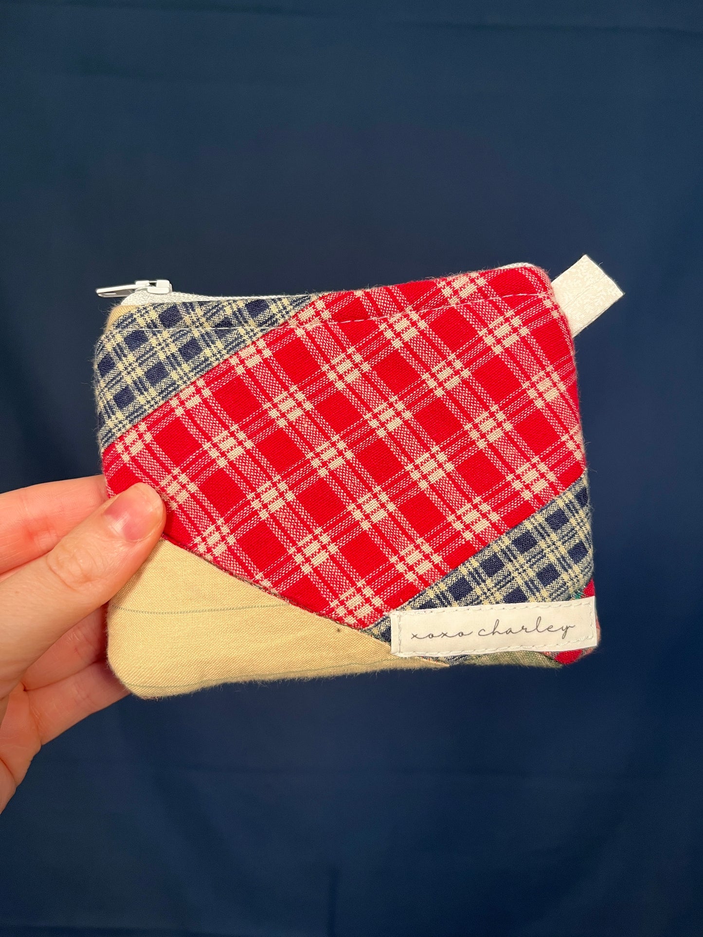 The Midnight Flannel Keychain Wallet #2 *limited-edition*