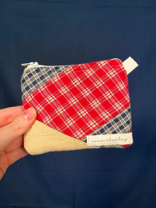 The Midnight Flannel Keychain Wallet #2 *limited-edition*