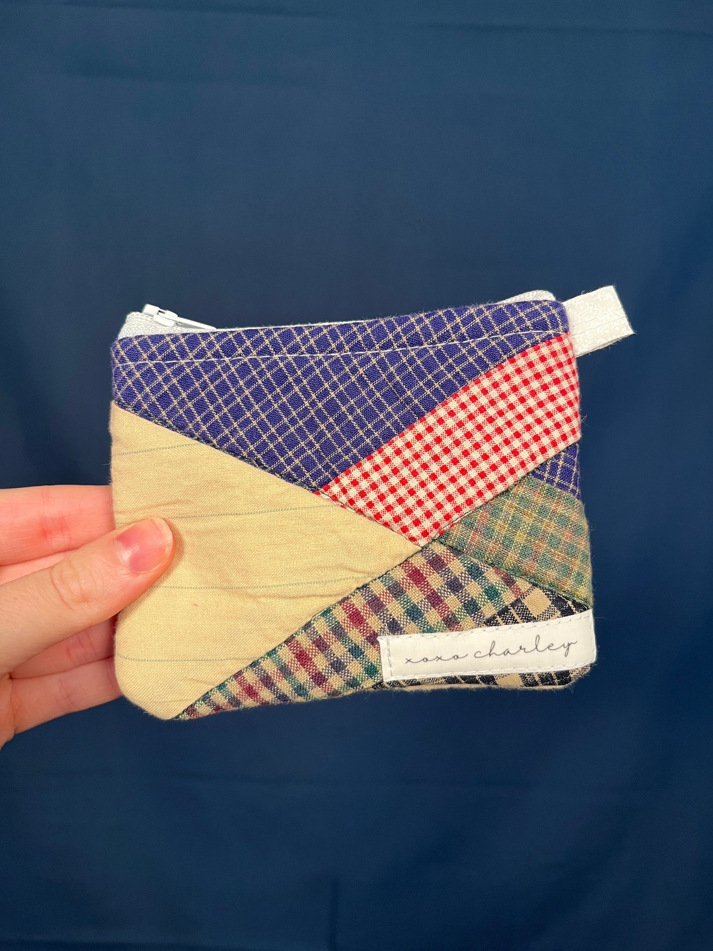 The Midnight Flannel Keychain Wallet #4 *limited-edition*