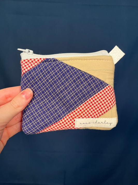 The Midnight Flannel Keychain Wallet #5 *limited-edition*
