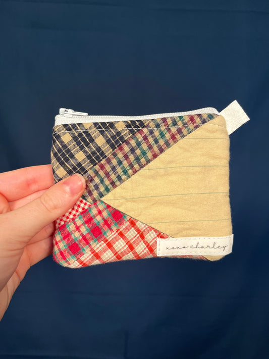 The Midnight Flannel Keychain Wallet #6 *limited-edition*