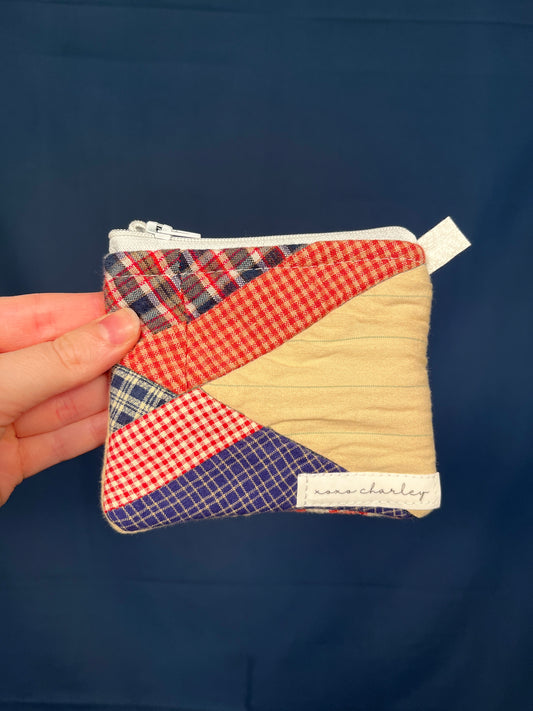 The Midnight Flannel Keychain Wallet #7 *limited-edition*