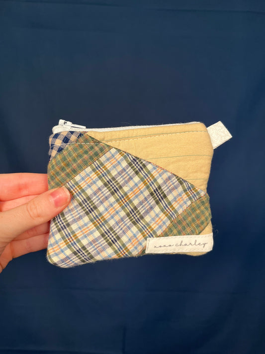 The Midnight Flannel Keychain Wallet #8 *limited-edition*