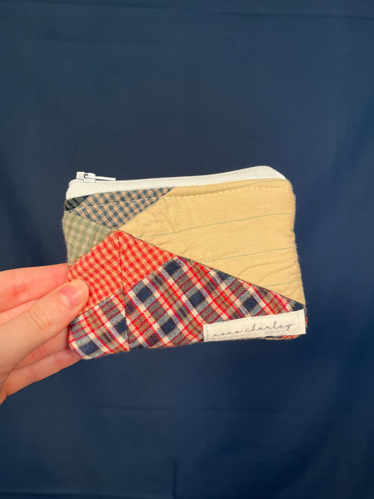 The Polka Dot Flannel Coin Pouch #2 *limited-edition*