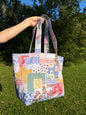 Colorful Picnic Large Tote Bag