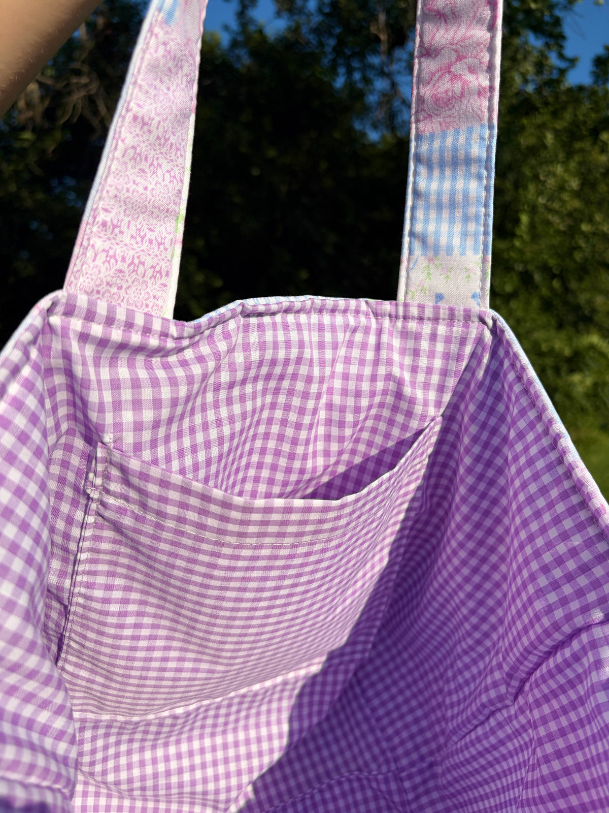 Pink Patchwork Large Tote Bag