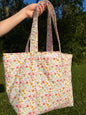 Bright Floral Large Tote Bag