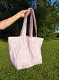 Vintage Pink Large Tote Bag